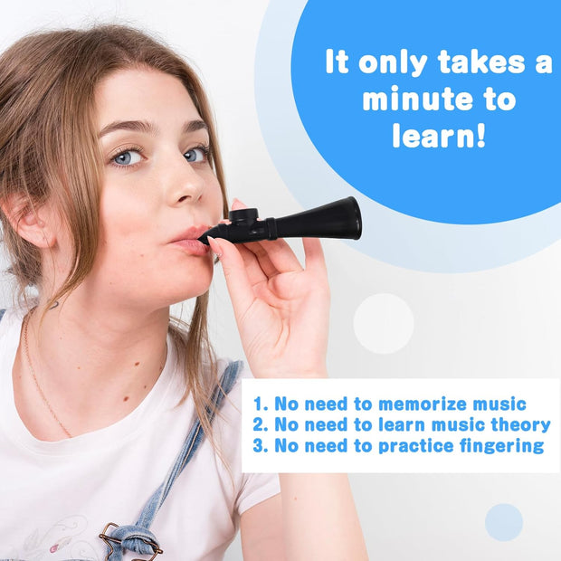 Kazoo – Fun Musical Instrument for Kids & Beginners | Easy to Play, Portable with Neck Strap